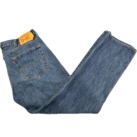 Men’s 501 XX Levi Strauss 38x32 Button Fly Dark Blue Jeans - Picture 1 of 5